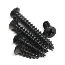 Black 304 stainless steel cross countersunk head self-tapping screws flat head woodworking screws M1 7M2M3M4M5M6 3