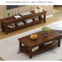 TV cabinet simple modern living room Italian style light luxury floor cabinet simple storage small apartment coffee table TV cabinet combination