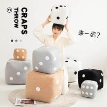Creative cute dice plush toy digital puzzle teaching aids si