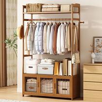 Coat rack bedroom floor-standing clothes storage rack household clothes hanger storage rack simple multi-functional B&B wardrobe