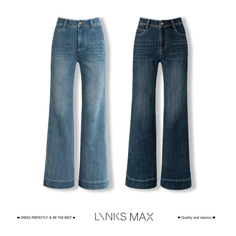 [Exclusive for Baiyi Fans] Links Max Vintage Washed Flared Jeans 38179