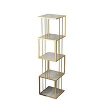 Sufa Light Luxury Iron Art Shelves Floor-to-ceiling Living Room Partition Screen Nordic Bathroom Storage Layer Y-Frame Flower Rack Bedroom