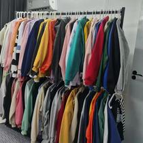 Childrens clothing store floor-standing clothes hanger bedroom home double-layer clothes drying rack jk uniform clothes hanger double pole simple coat rack