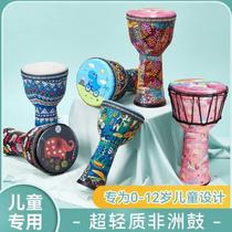 African drum childrens lightweight tambourine 8 10-inch goatskin adult professional Lijiang percussion instrument for beginners