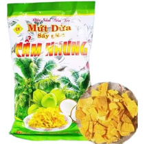 Vietnamese coconut flakes mut dua say gion crispy coconut flakes crispy coconut meat flakes bag original 250g