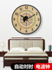 Meridian Flow Twelve-Hour Radio Clock Wall-Mounted Traditional Chinese Medicine Beauty Salon Wall Clock Health Center Bagua Clock Meridian