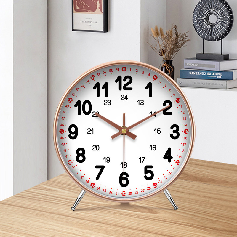 Cartoon Early Education Student Desk Clock Children's Room Table Clock Home Clock Display Clock Ornament