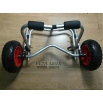 Reinforced folding kayak canoe cushioned trailer boat carrier tied boat two-wheeled trolley boat trailer