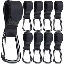 1-10pcs Stroller Hooks Buckles Clip Aluminum Alloy Carabiner