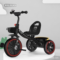 Can sit girls pedal stroller childrens tricycle rear push rod bicycle child child boy auxiliary child