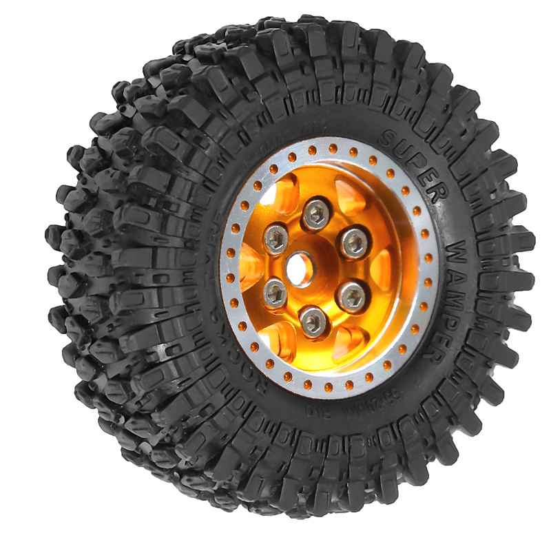 Rs Red Spider 1/24 Axial Scx24 Yudi Fms Camel Trophy Land Rover Metal Tires + Tire Skin R418