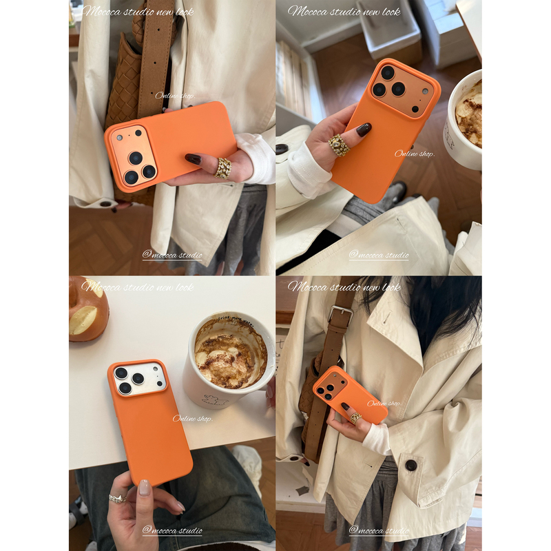 Mococa Ultra Korean Pumpkin Color ~ Orange Tones Starry Orange! Cloud-Like Ultra-Thin Non-Flocking True Liquid Silicone Solid Color ins Style Minimalist Suitable for Apple Phone Case 17Promax16Pro Mococa Ultra Korean Pumpkin Color ~ Orange Tones Starry Orange! Cloud-Like Ultra-Thin Non-Flocking True Liquid Silicone Solid Color ins Style Minimalist Suitable for Apple Phone Case 17Promax16Pro