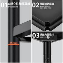 Mobile kitchen rack floor-standing household multi-layer oven microwave oven rack storage rack storage shelf