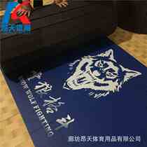 Manufacturer supplies taekwondo combat sports floor mats fighting roll mats dance mats with printed logo gymnastics mats