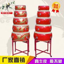 Cowhide drum dragon drum gong drum red drum row drum adult children dance drum rhythm drum small drum performance drum war drum flat drum