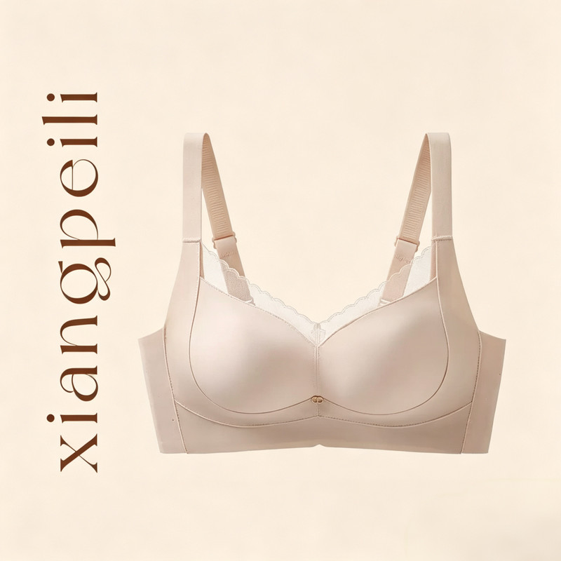 [Xinyi & Emma Jiao] Xiangpeili-Cherry Cup Smooth Seamless Zero Pressure Nipple Cover Nude Feel Underwear
