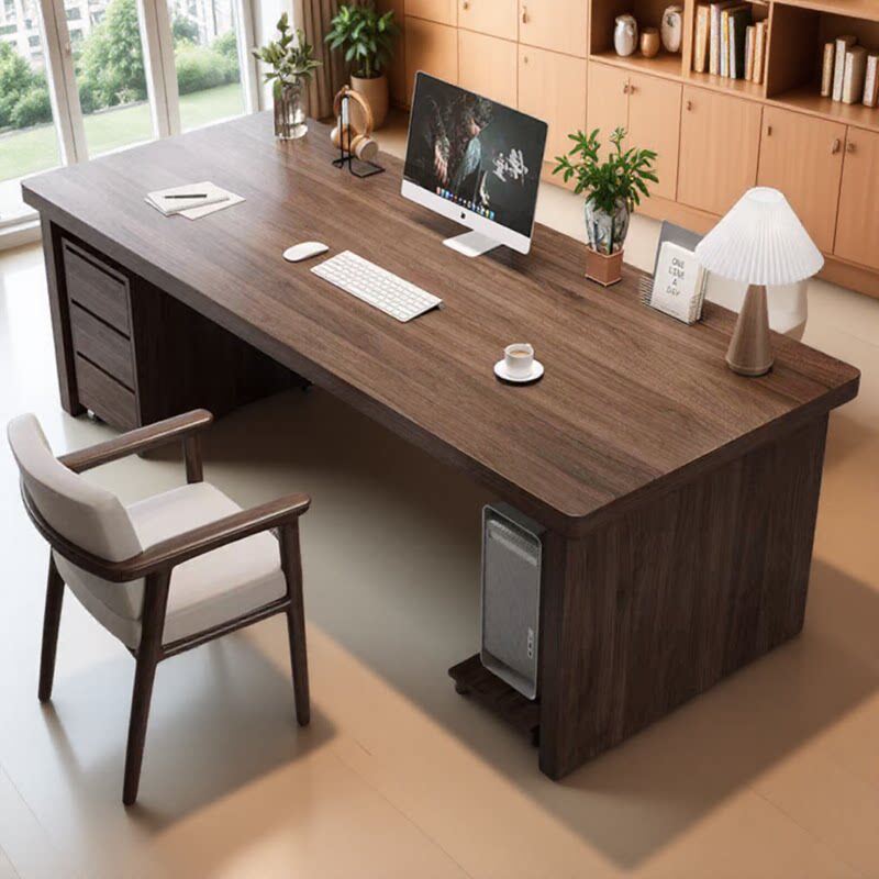 Solid Wood Desk, Boss Desk, Simple and Modern General Manager Desk, Executive Desk, Home Desk, Office Computer Desk Solid Wood Desk, Boss Desk, Simple and Modern General Manager Desk, Executive Desk, Home Desk, Office Computer Desk