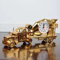 Retro engineering vehicle alarm clock swing table classical creative simulation childrens room bedroom ornaments home living room classical clock