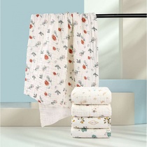 Six-layer washed combed cotton boneless high-density gauze childrens quilt baby blanket childrens bath towel 70*140cm