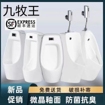 Hengjie official flagship store home wall-mounted floor-standing induction urinal ceramic urinal male adult vertical small