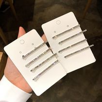 Stars same rhinestone hairpin one-word clip super flash side clip bangs girl hairpin Jenny tiara fairy clip