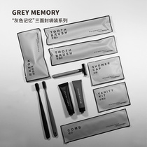 Disposable toothbrush with three-sided seal travel size home hospitality fine soft bristles for adults high-end hotels