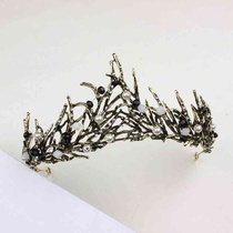 Bride wedding black big crown dress tiara dinner hair accessories photo photo crown wedding photo accessories