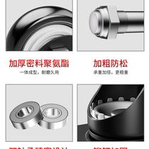 Heavy-duty trolley pulleys with trolley wheels small trailer universal wheels silent all-purpose brakes directional casters