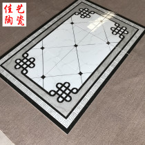 New Chinese style simple jazz white living room mosaic floor tiles aisle restaurant puzzle carpet tiles home polished crystal tiles