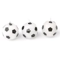 3Pcs Socc Ball Foball shape happy birday cle cake d