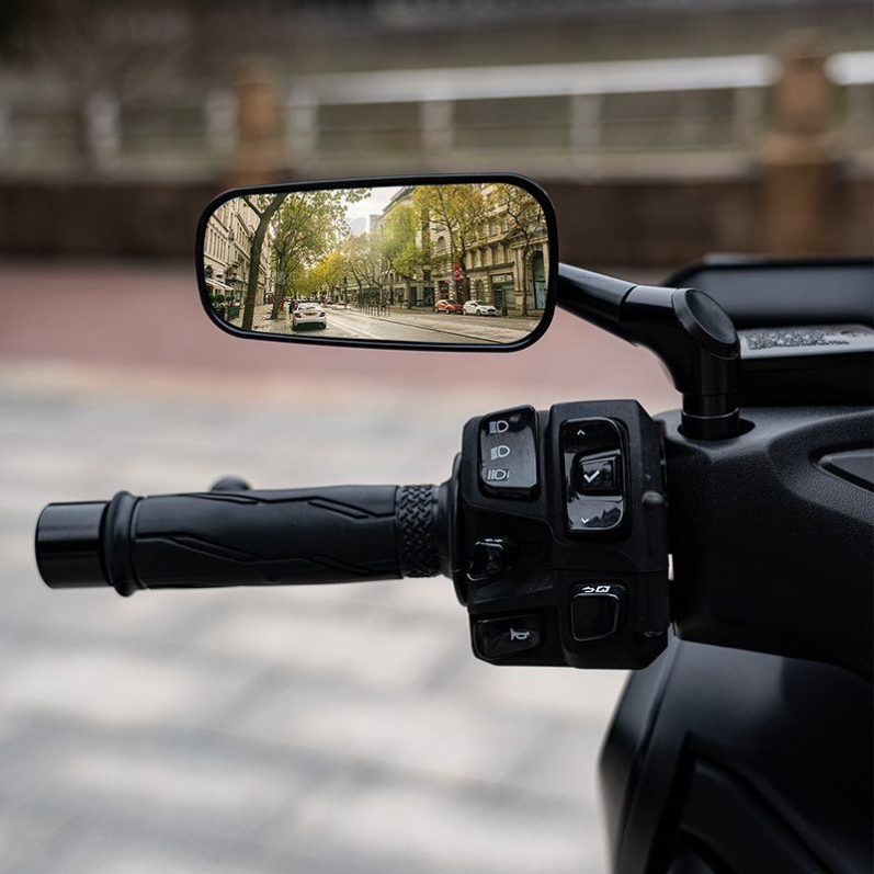 Suitable for Motorcycle Pedal Modification, New Short Rod Aluminum Alloy Rearview Mirror, Electric Vehicle Rotatable Universal Type Suitable for Motorcycle Pedal Modification, New Short Rod Aluminum Alloy Rearview Mirror, Electric Vehicle Rotatable Universal Type