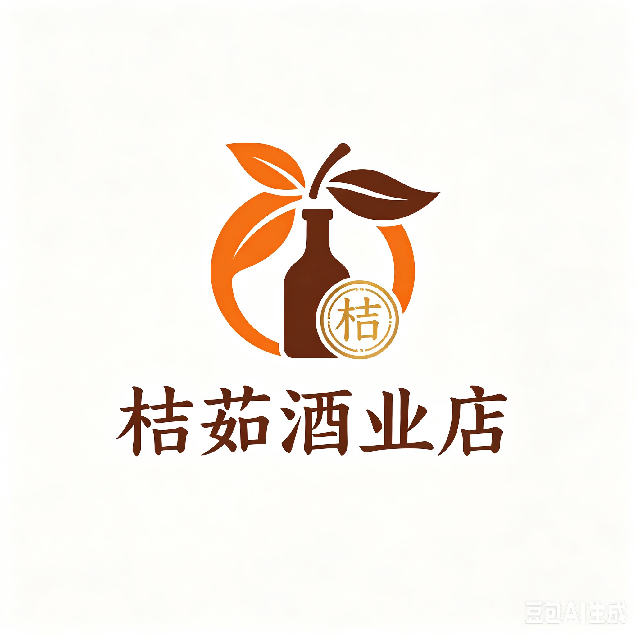 桔茹酒业店的LOGO