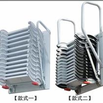 Telescopic staircase thickened household aluminum alloy indoor multi-functional folding outdoor wall-mounted thickened storage ladder manufacturer