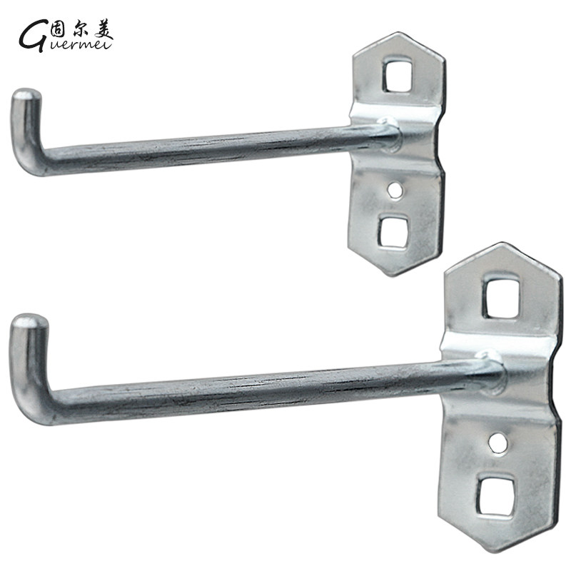 Square hole hanging plate tool hook Square hole single straight hook hole plate hook hardware tool hanging Z hook hole plate hook