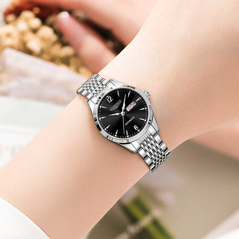 Swiss Genuine Watches ­ Couple Watches, a Pair of Fully Automatic Mechanical Watches, Hollow-Out Ultra-Thin High-End Watches for Couples, Men and Women.