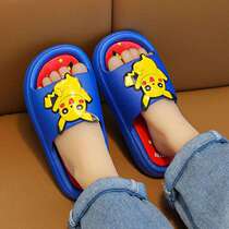 Pika super childrens slippers for boys and girls non-slip soft bottom baby indoor bathroom large medium and small children mute and odor resistant