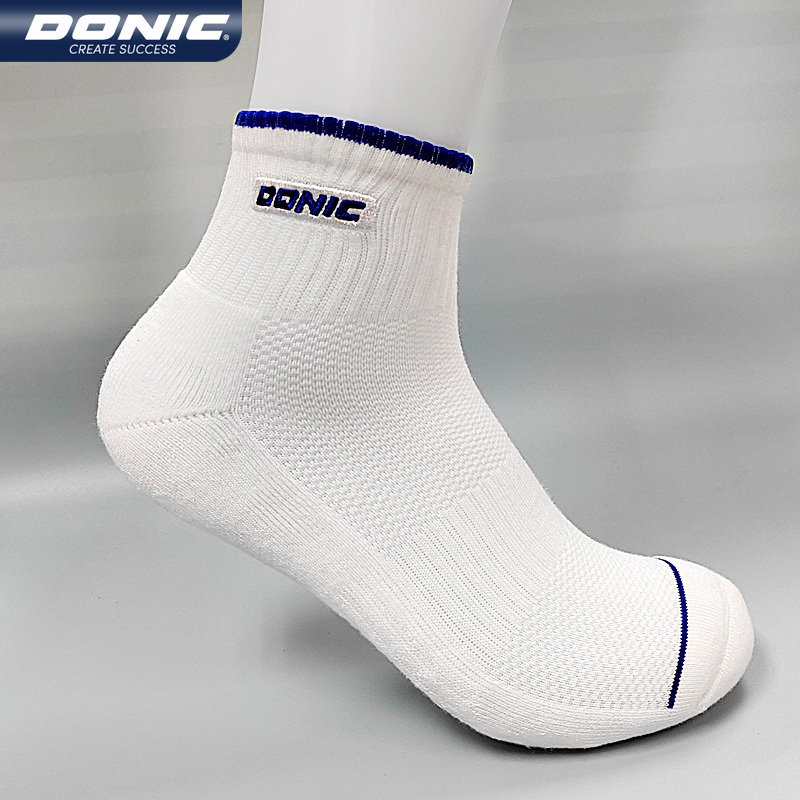 Donic Table Tennis Sports Towel Socks for Men and Women, Colorful Blue, Spring, Autumn and Winter, Badminton, Running 70386