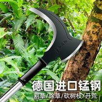 New imported agricultural sickle lawn mower manganese steel thickened firewood cutting scimitar land reclamation cutting and pruning branches opening the way for wild fishing