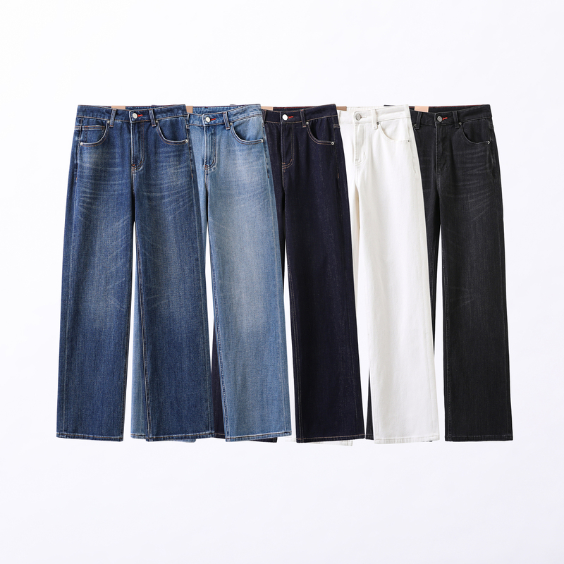【Huohuo Selection】【Tianxia 26 Autumn】Stone-Washed Enzyme Water Treatment + Handcrafted Whiskered Pattern/360 Stretch Denim Jeans