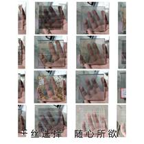 Tempered double-layer laminated art glass partition kitchen sliding door customized landscape painting laminated silk glass hotel screen