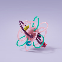 (Hand-mouth exercise) Manhattan hand ball baby teether 0-2 months baby educational toy