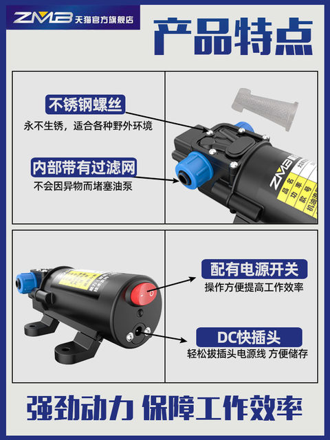 German Premium Imported Electric Oil Extractor 2V24V220V Car Fuel Tank Oil Pump Gasoline Diesel