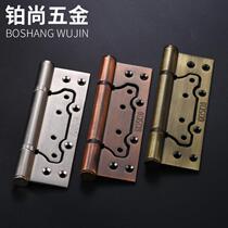 Stainless steel 6-inch mother-in-law hinge Slot-free wooden door hinge Silent thickening and widening folding large hinge