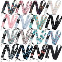 Butterfly Moon Pattern Lanyard for Key Neck Strap Card ID