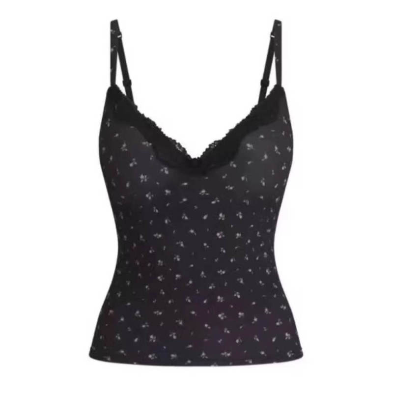 Hot Girl Factory Goods Skims Camisole Shorts Women's Summer Inner Wear Sexy Push-Up Lace Sexy Top Set