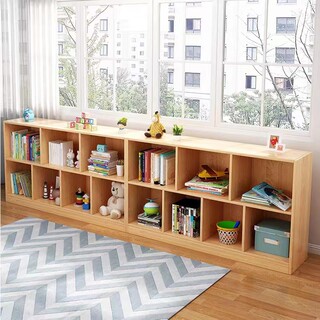 Household bookcase storage cabinet storage cabinet low cabinet living room bedroom simple bookshelf storage rack bay window lattice cabinet