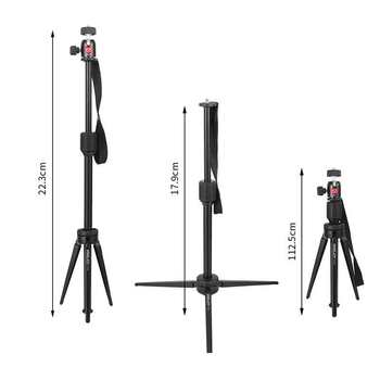 Kt-300 Desktop Tripod with Central Shaft Telescopic Extension, Camera Tripod, Digital Camera Stand