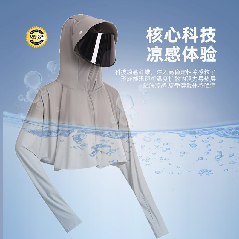 焦下官方旗舰店2025新款冰丝防晒衣:夏日防晒新宠,薄透透气,时尚防晒两不误!-防晒披肩-淘宝好物网