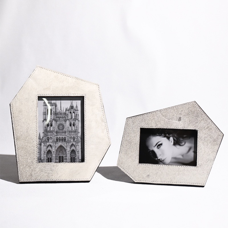 Wabi-Sabi Style Imported Horsehair Picture Frame Decorative Frame Model Room Home Villa Bedroom Bedside Table Ornament