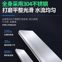 Stainless steel waterfall outlet flow wall water curtain wall water feature wall flow sink courtyard fish pond garden landscaping decoration